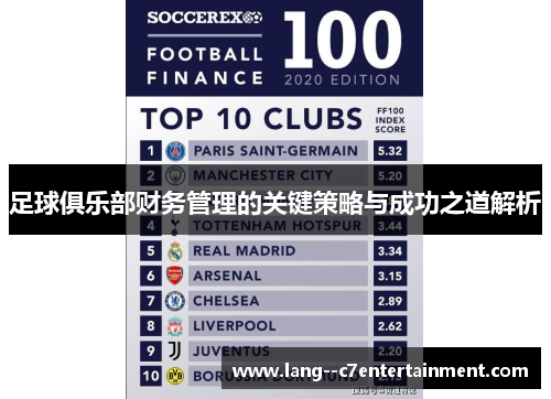 足球俱乐部财务管理的关键策略与成功之道解析